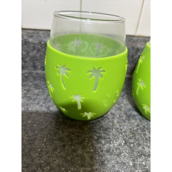 Sili Dining Sili Palm Trees Wrap Glasses New With Out Box 4a Poshmark